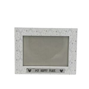 Walt Disney World Picture Photo Frame Cinderellas Castle 4x6” Modern White